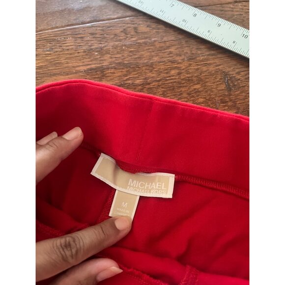 Michael Michael Kors, red legging career trousers, size medium - Picture 4 of 6